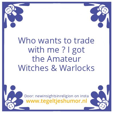Tegeltje: Amateurs!
