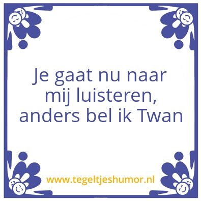Tegeltje: Twan