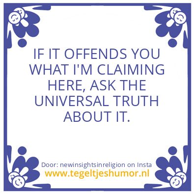 Tegeltje: In my experience..