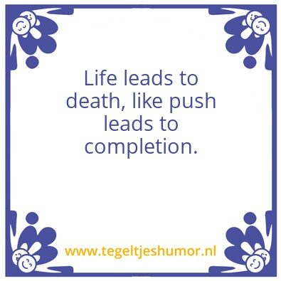 Tegeltje: Push to completion