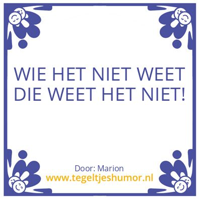 Tegeltje: Wijsheid