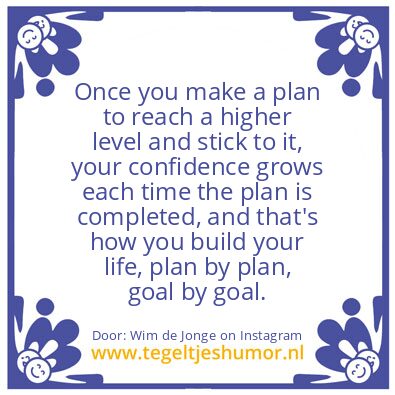 Tegeltje: who will be very proud of you