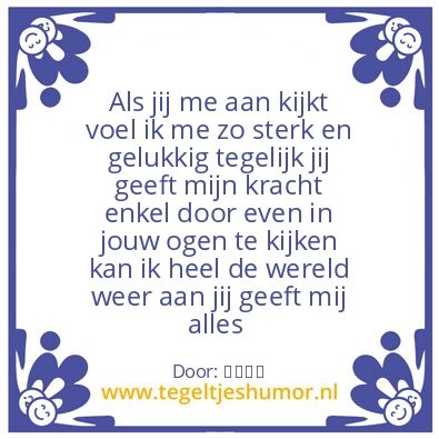 Tegeltje: jij