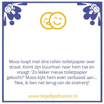 Tegeltje: Toiletpapier