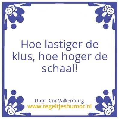 Tegeltje: Tegeltje