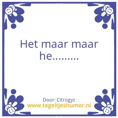 Tegeltje: Citrogyz