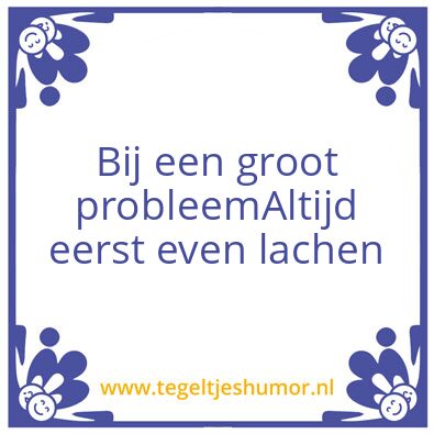 Tegeltje: De weg