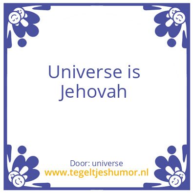 Tegeltje: Universe