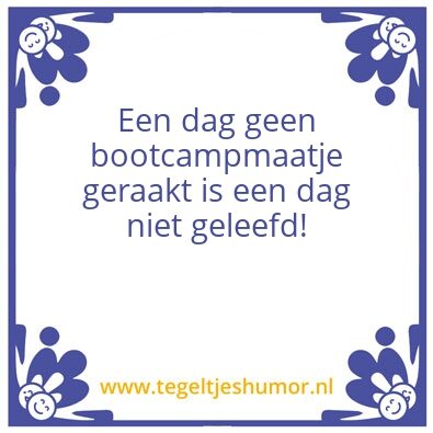 Tegeltje: Bootcamp2