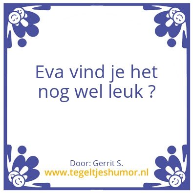 Tegeltje: Ik ben Gerrit.
