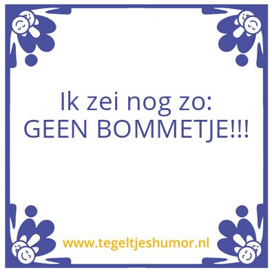 Tegeltje: xx