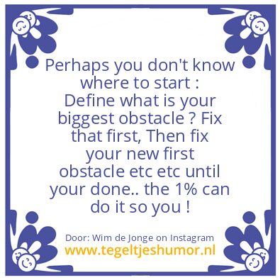 Tegeltje: who will be very proud of you