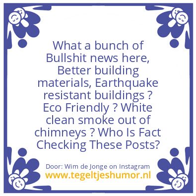 Tegeltje: Bullshit News !