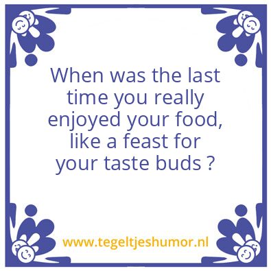 Tegeltje: taste buds
