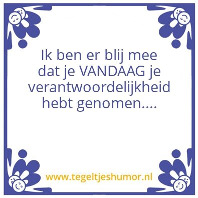 Tegeltje: Compliment