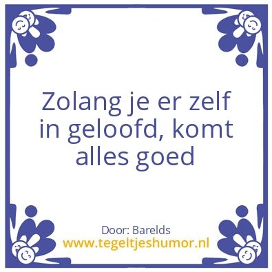 Tegeltje: Alles komt goed