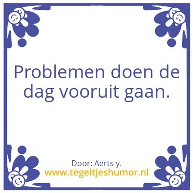 Tegeltje: Oei