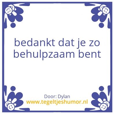 Tegeltje: gastvrijheid