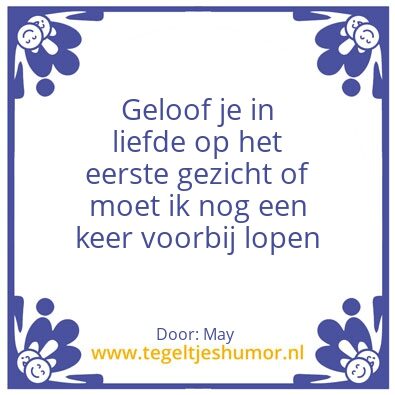 Tegeltje: Tegeltje