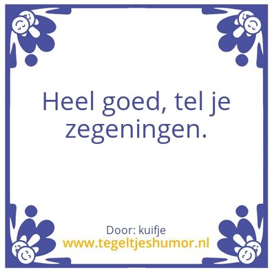 Tegeltje: Kuifjes wijsheid