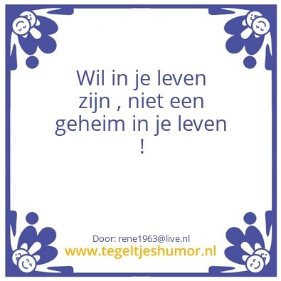 Tegeltje: .