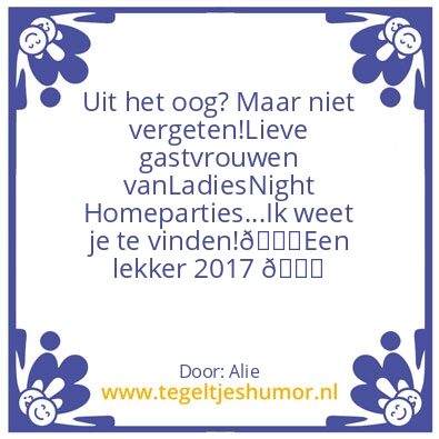 Tegeltje: ..