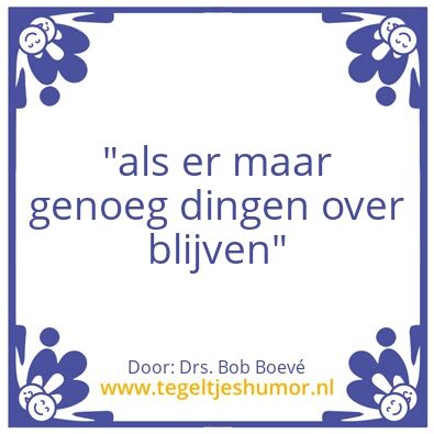 Tegeltje: Tip van de dag
