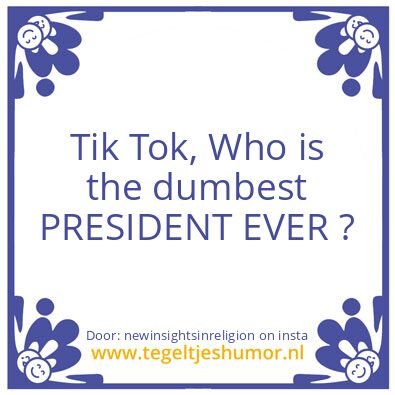 Tegeltje: Tik Tok ..