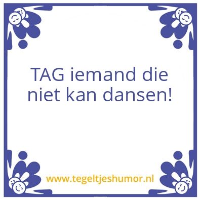 Tegeltje: Dansen