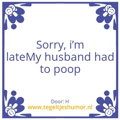 Tegeltje: H