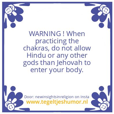 Tegeltje: opening the chakras