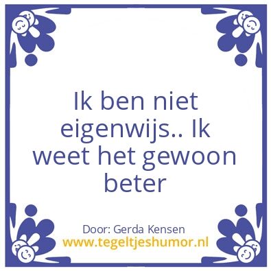 Tegeltje: Ik