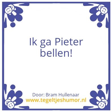 Tegeltje: Hullenaar