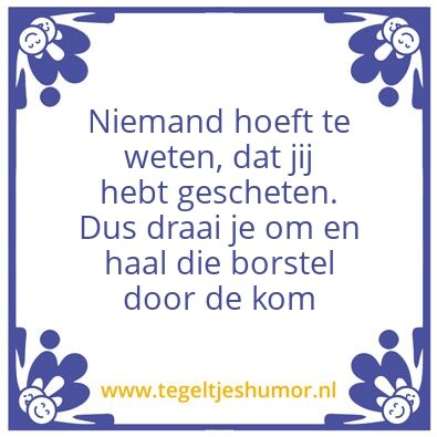 Tegeltje: WC