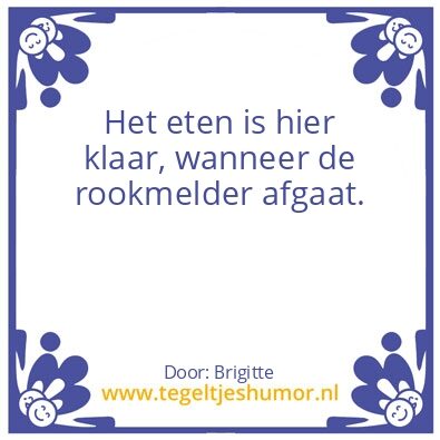Tegeltje: eten