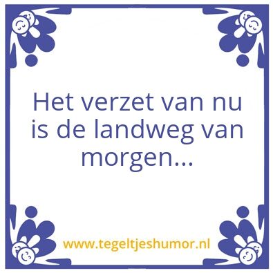 Tegeltje: Verzet