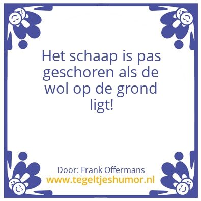 Tegeltje: Het schaap