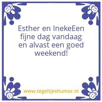 Tegeltje: Goeiemorgen