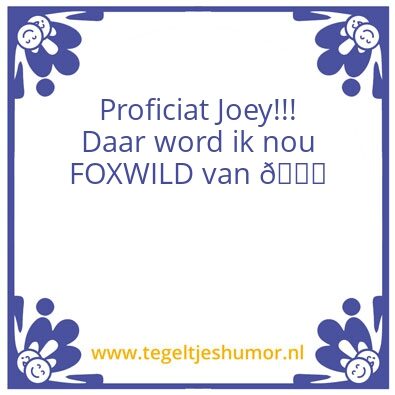 Tegeltje: Joey