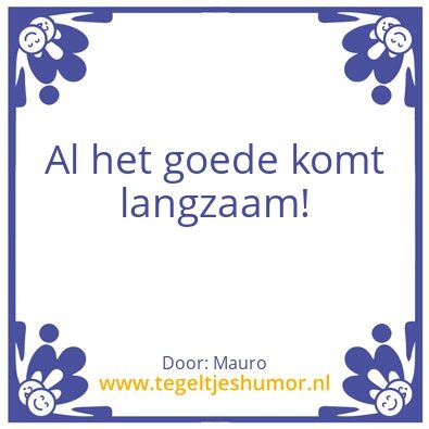 Tegeltje: Mauro
