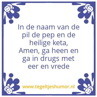 Tegeltje: Peace