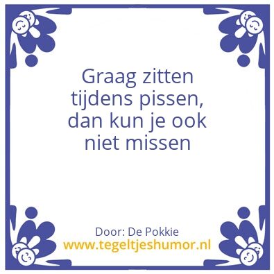 Tegeltje: Spetters