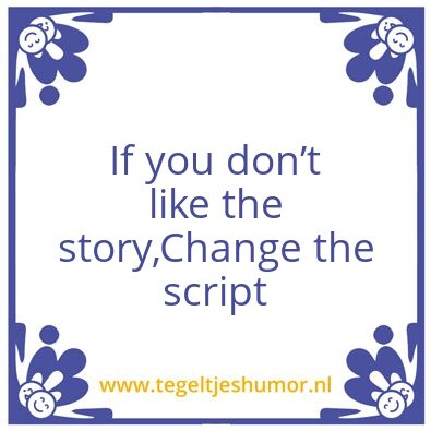Tegeltje: Change