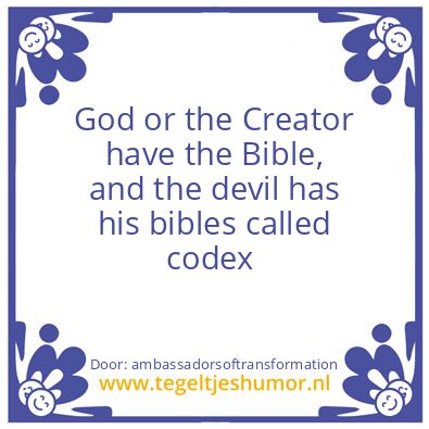 Tegeltje: Codex Animae, Codex Sigmas