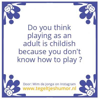 Tegeltje: Do you think
