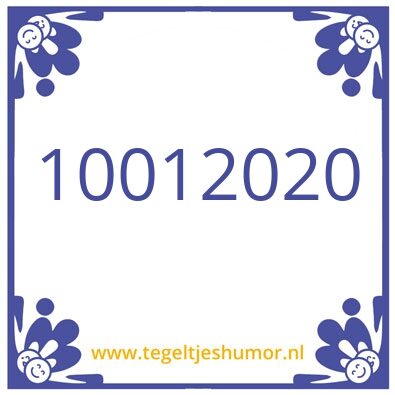 Tegeltje: Ons