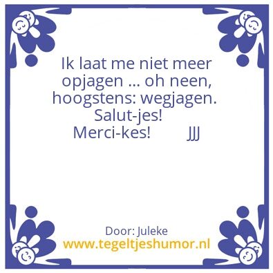 Tegeltje: Jagen