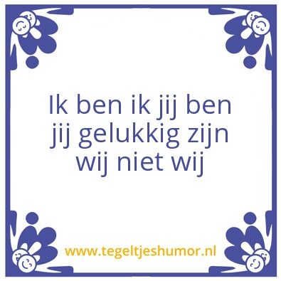 Tegeltje: wij
