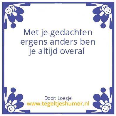 Tegeltje: Wereldreis