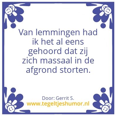 Tegeltje: Ik ben Gerrit.